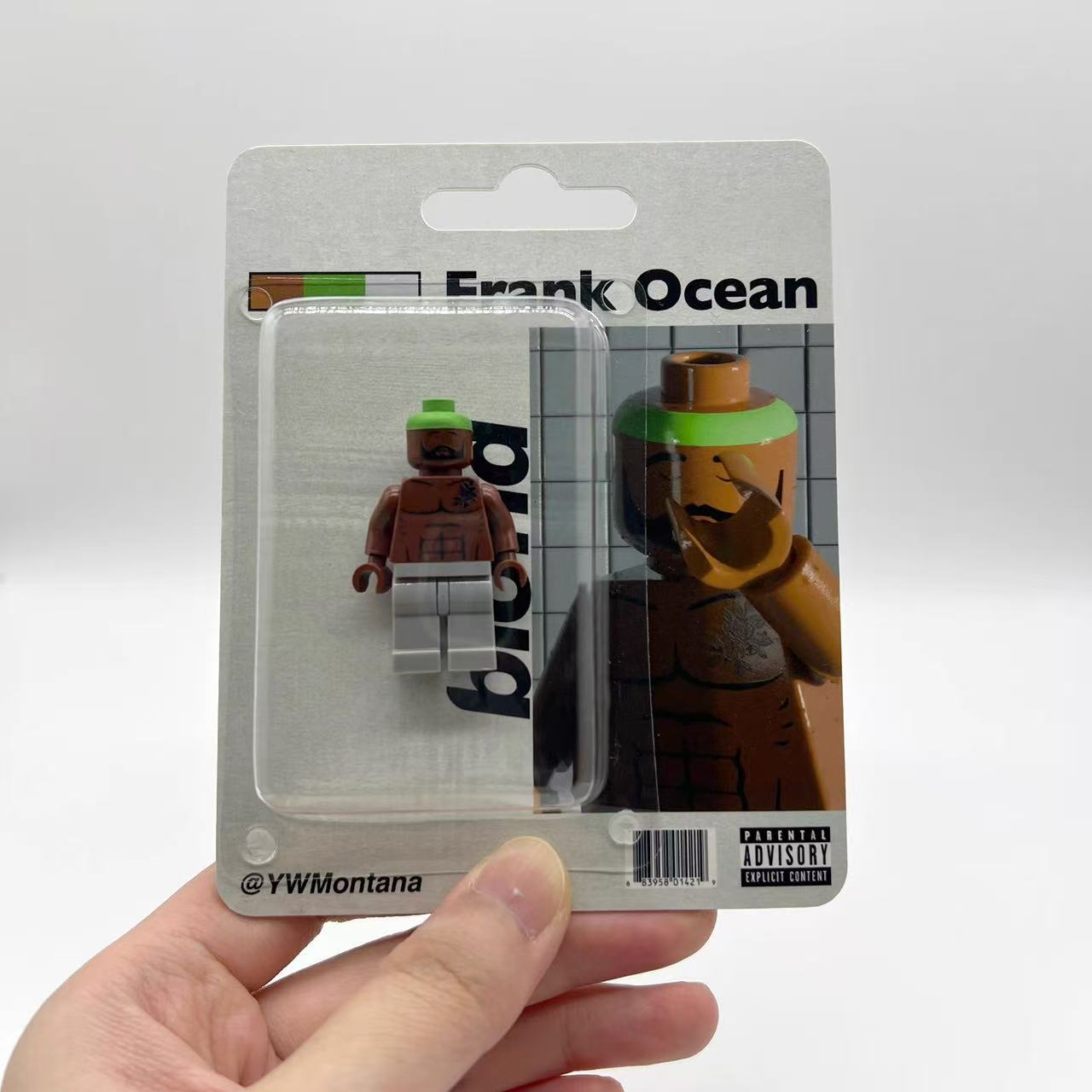 Frank Ocean "Blonde" Green Hair Custom Minifigure