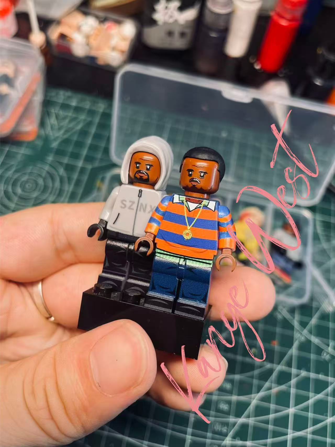 The Weeknd "After Hours" Red Suit Custom Minifigure