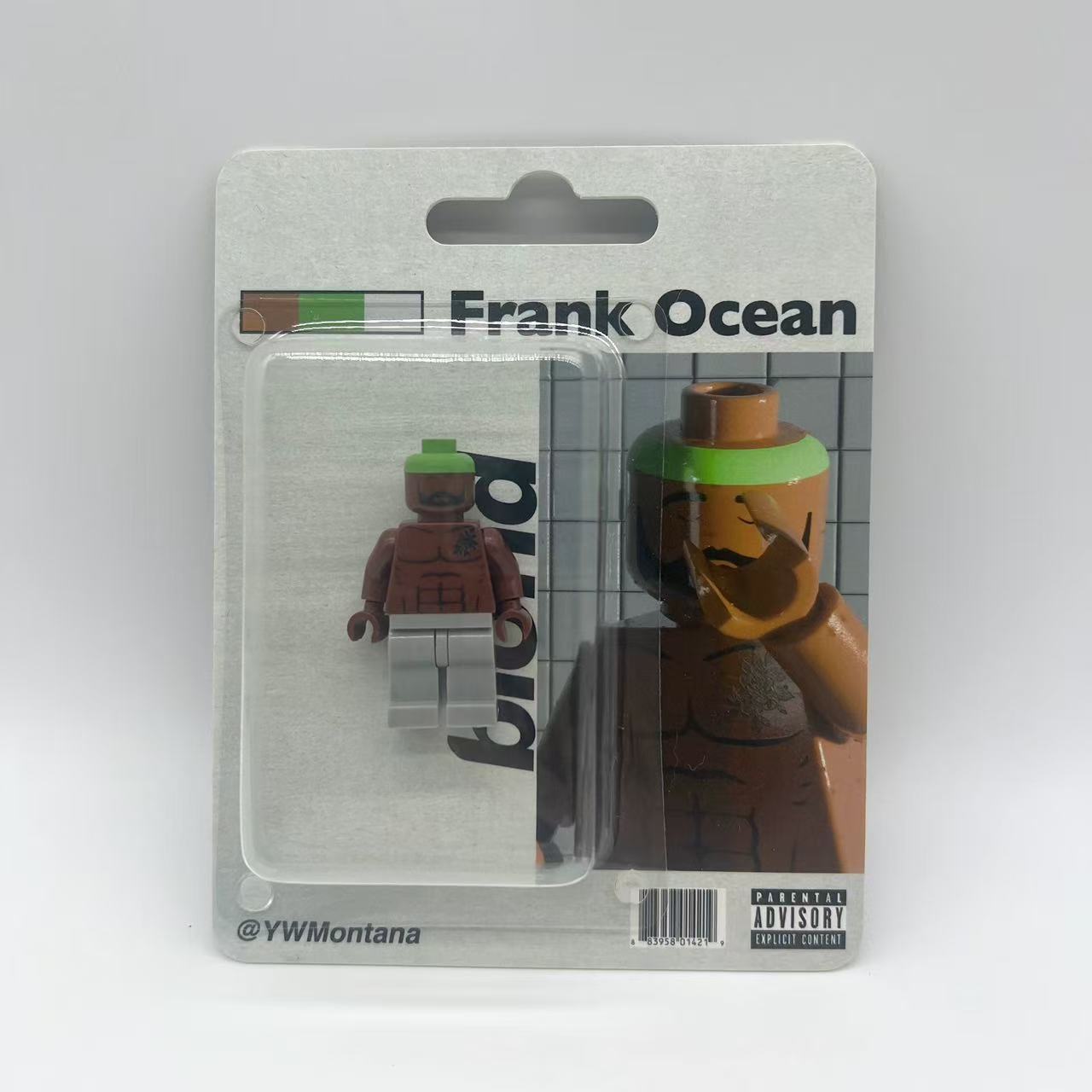 Frank Ocean "Blonde" Green Hair Custom Minifigure