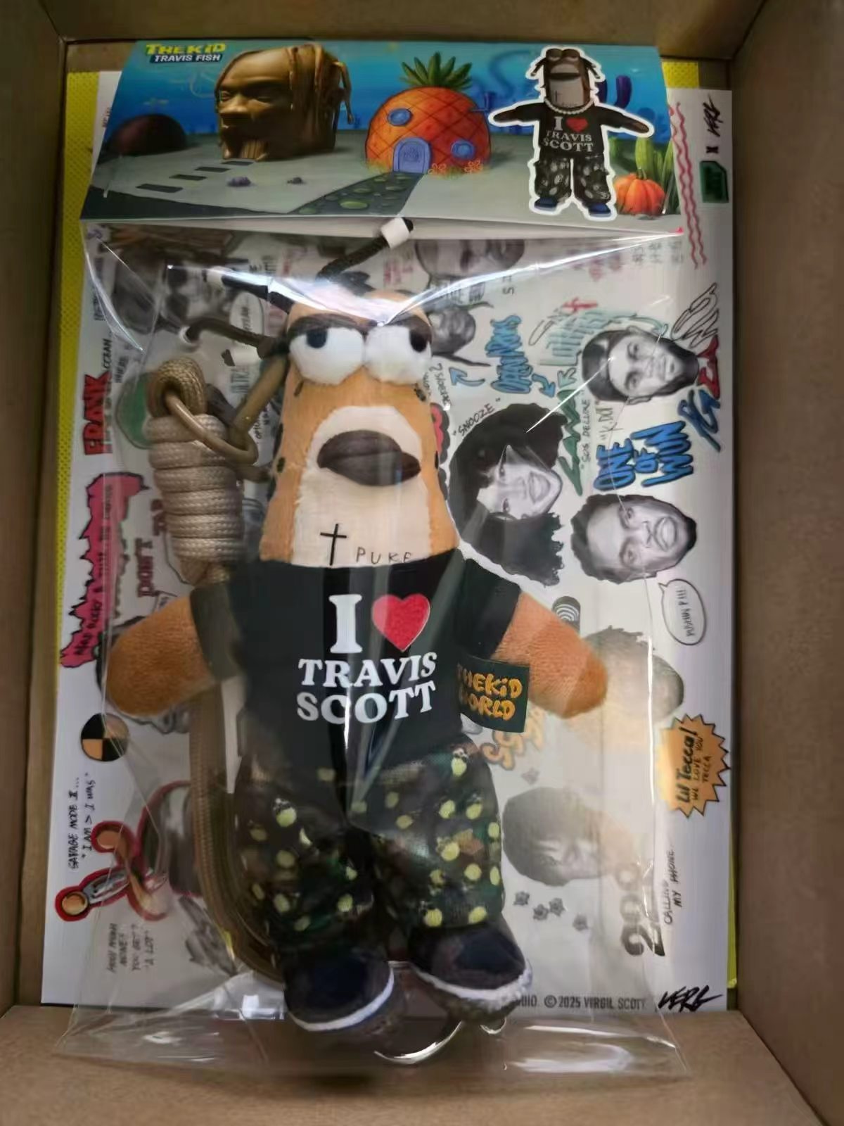 Travis Scott "I Love Travis" Plush Keychain