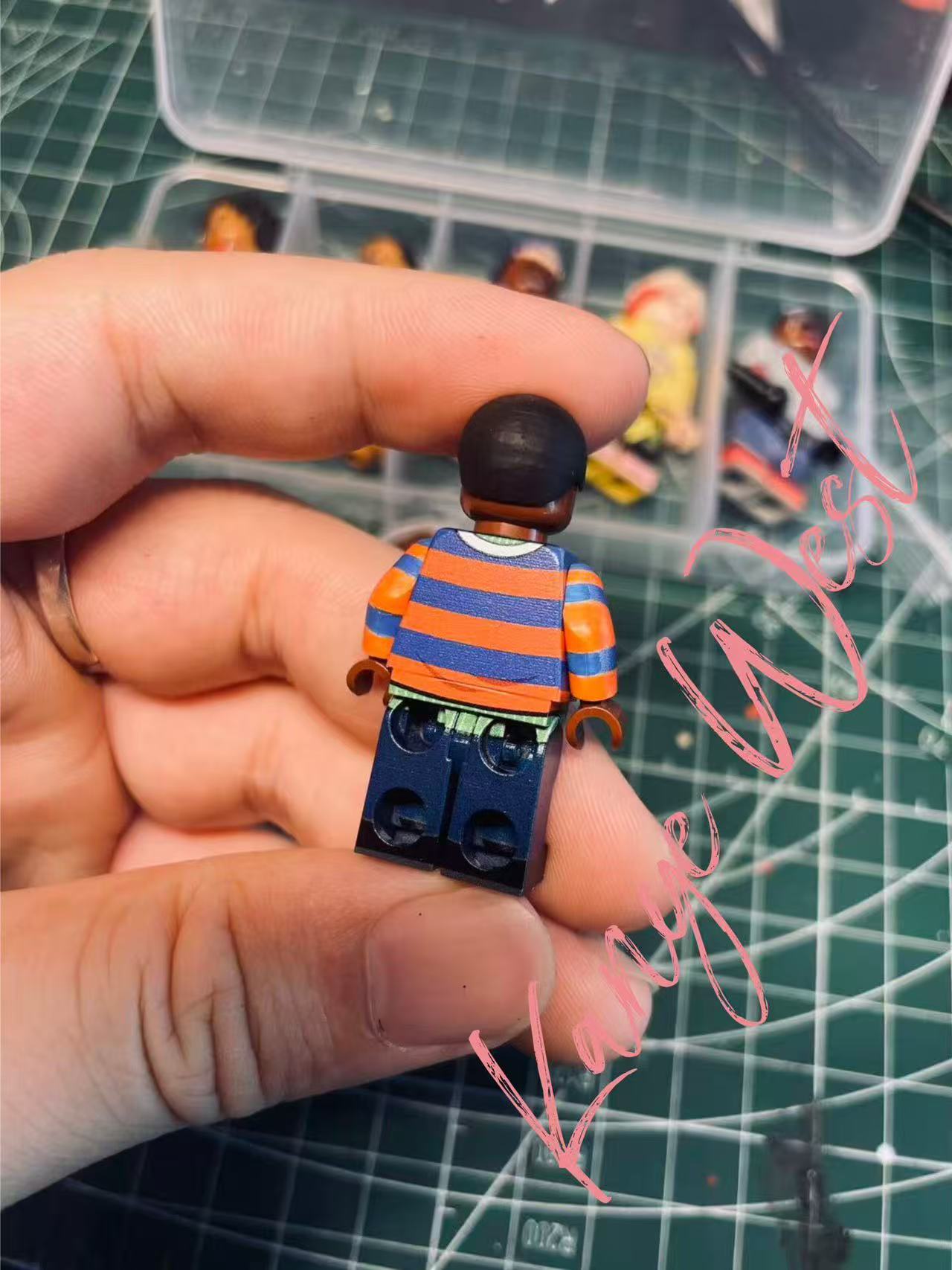 The Weeknd "After Hours" Red Suit Custom Minifigure