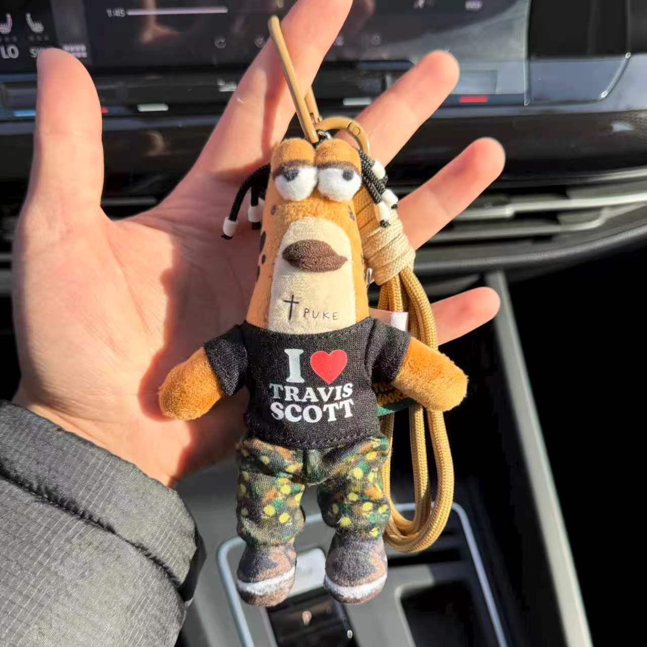 Travis Scott "I Love Travis" Plush Keychain