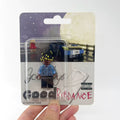 Juice WRLD "Goodbye & Good Riddance" custom minifigure in blister pack, featuring blue hoodie and detailed hair.